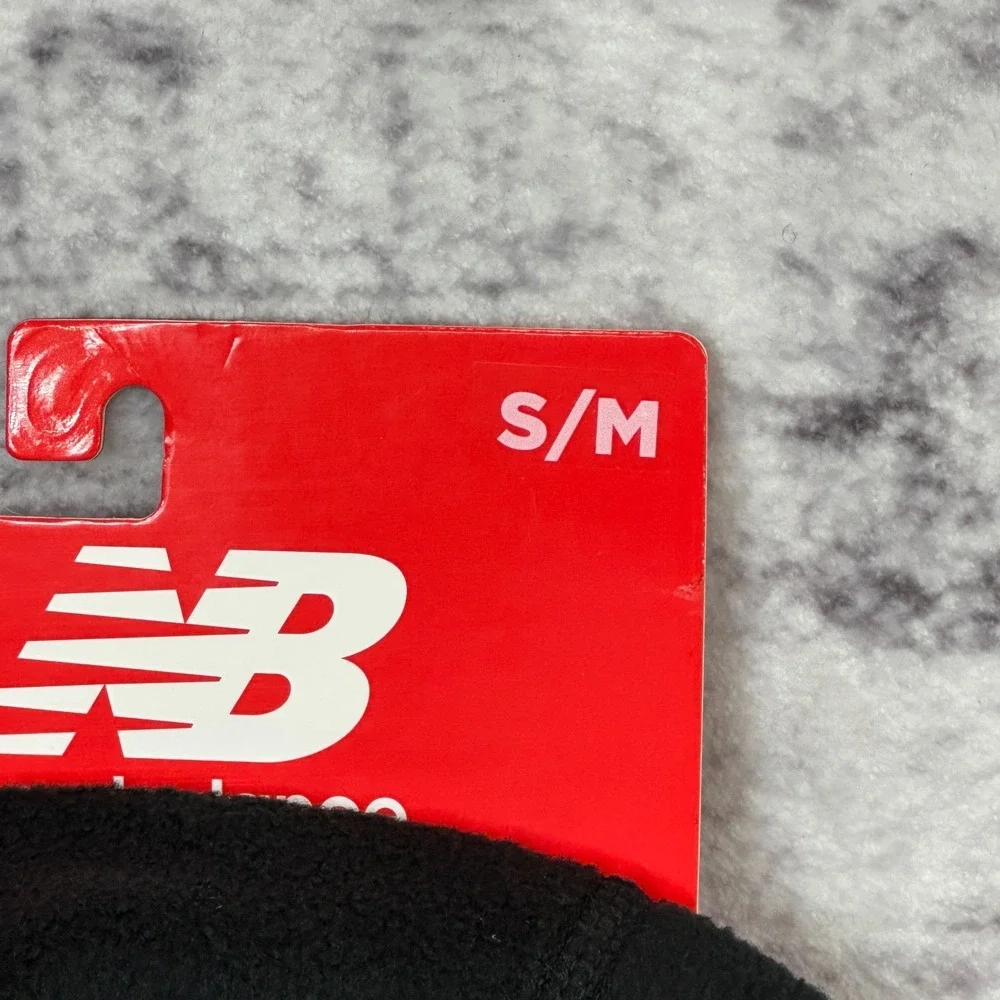 NWT New Balance NB5023 Youth Trailblazer Fleece Hat Black‎ S/M Reflective